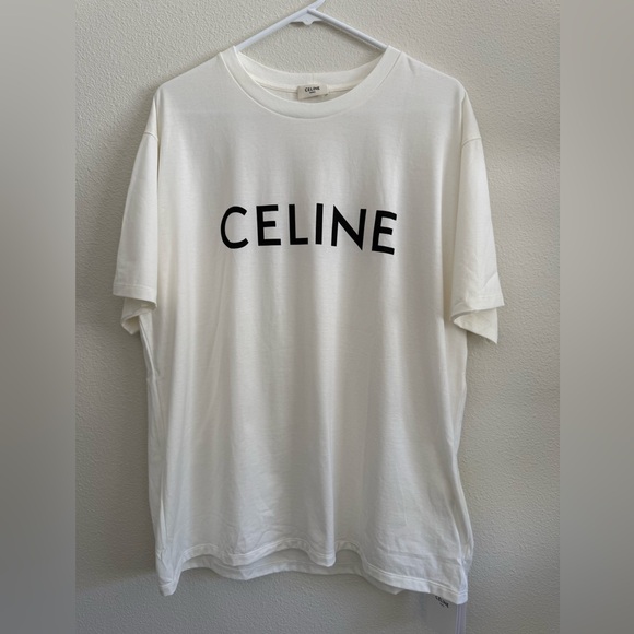 NWT Authentic CELINE Loose T-SHIRT in Cotton Jersey - Picture 2 of 6
